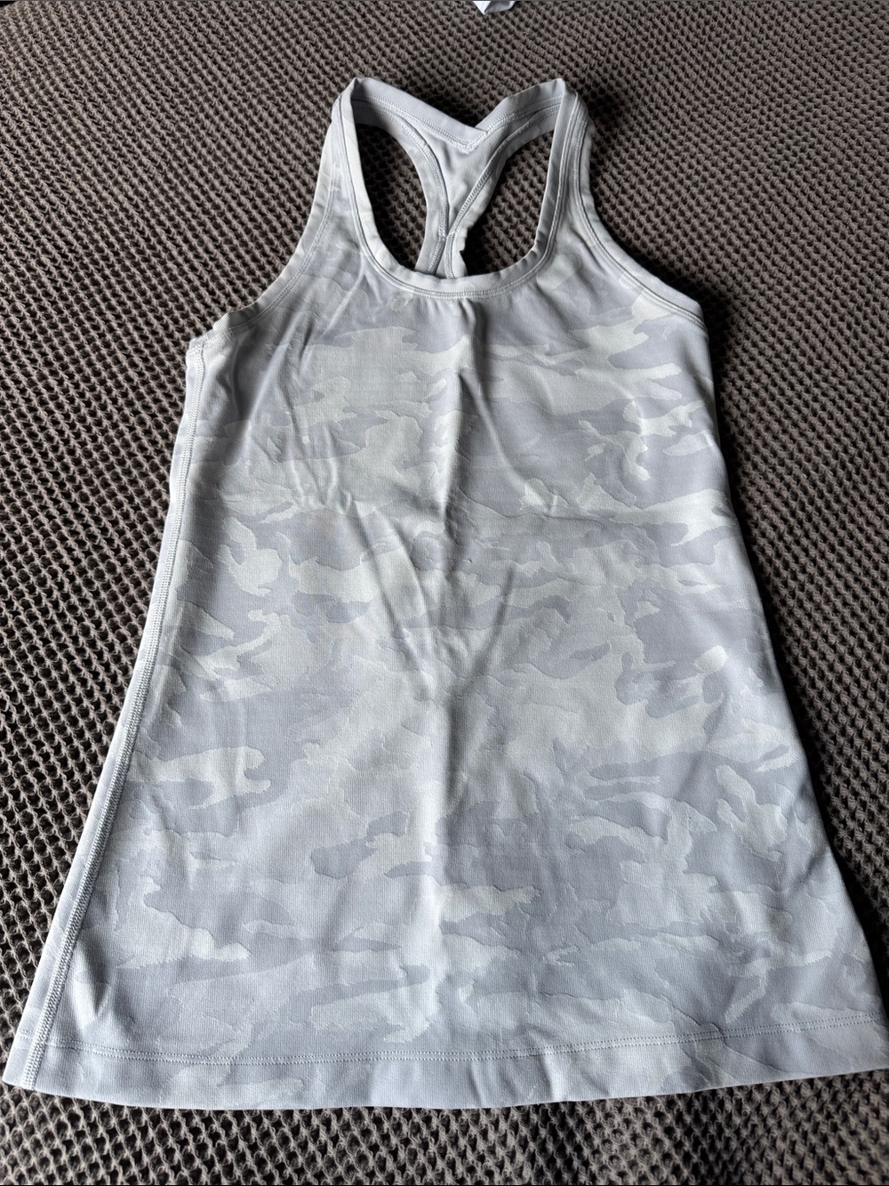 lululemon athletica Women's Light Gray Camo Racerback Tank